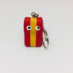 Kidrobot Yummy World Snack Attack Bacon Keychain
